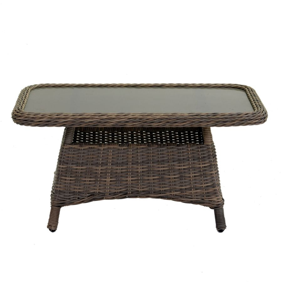 SALOTTO DA GIARDINO IN POLYRATTAN BALTIMORA GRIGIO CON CUSCINI