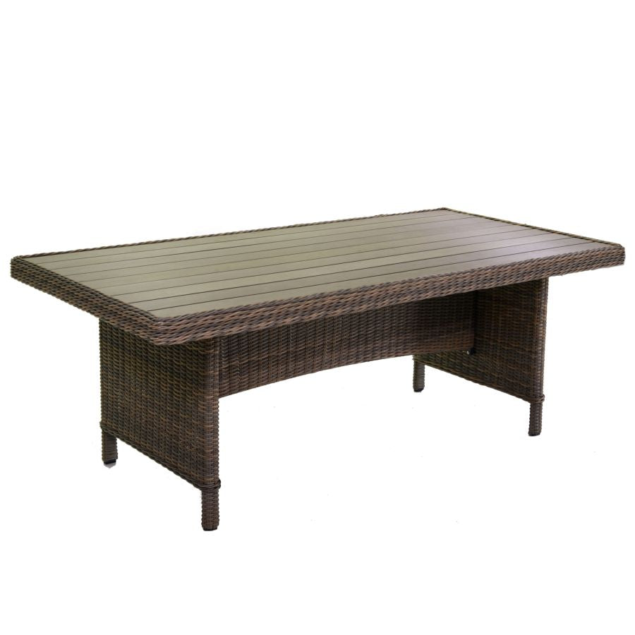 TAVOLO POLYRATTAN BALTIMORA GRIGIO RETTANGOLARE 199X100H73,5CM