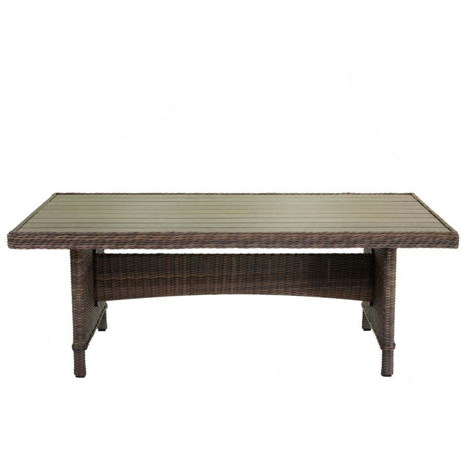 TAVOLO POLYRATTAN BALTIMORA GRIGIO RETTANGOLARE 199X100H73,5CM