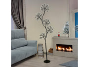Albero 170cm ramo marrone 5 sfere D30cm 1800 microLED bianco caldo giochi di luce flashed diamond IP44 Peraga Christmas