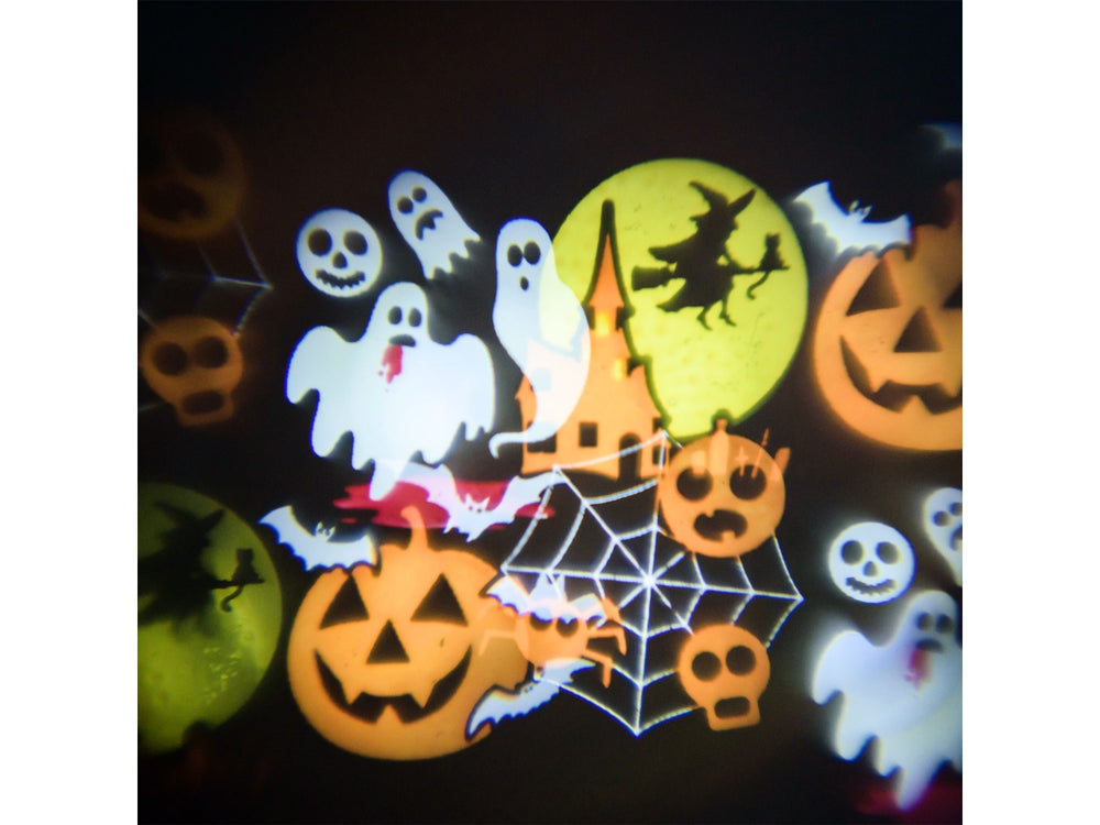 Set 6 soggetti intercambiabili per proiettore Oscar Halloween Peraga Christmas