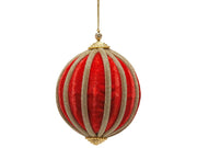 Palla Velluto Spicchi Tessuto Rosso D10 EDG