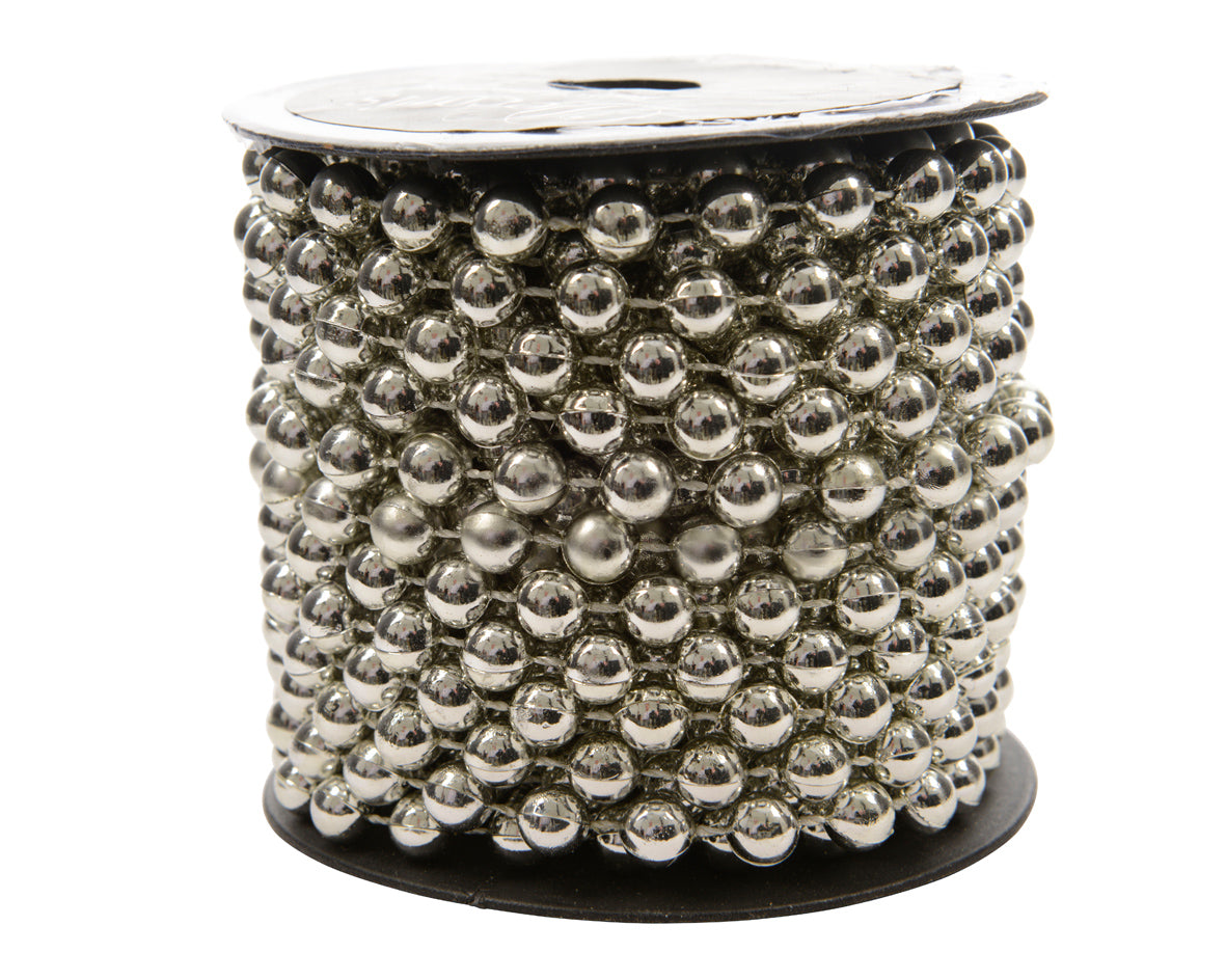DECORAZIONE GHIRLANDA NATALIZIA 8MMX10MT ARGENTO