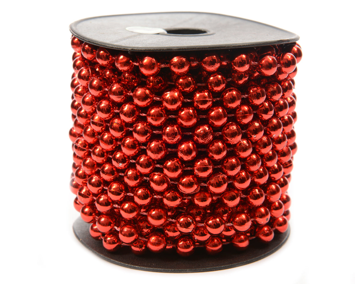 DECORAZIONE GHIRLANDA NATALIZIA 8MMX10MT ROSSO