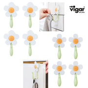 SET 4 GANCI DA CUCINA CON VENTOSA FLORGANIC
