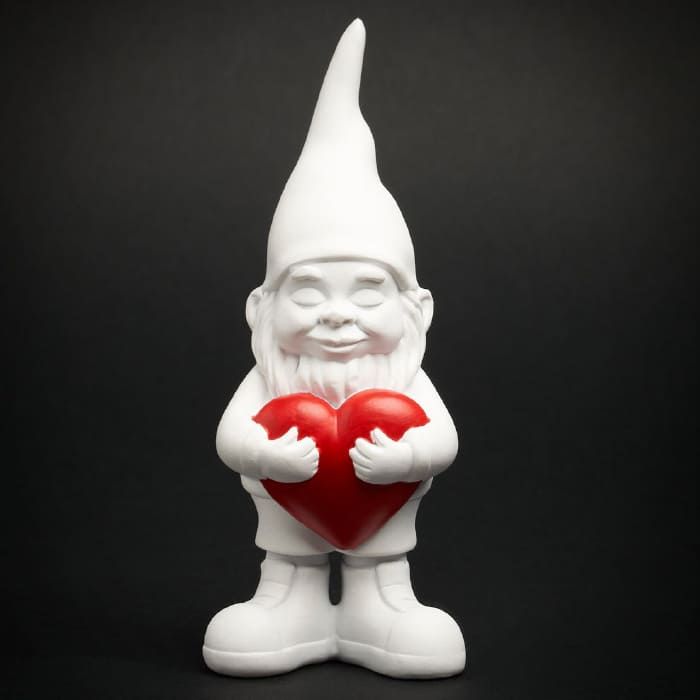 BLOGO Statuetta Innamorato Bianco 100 cm