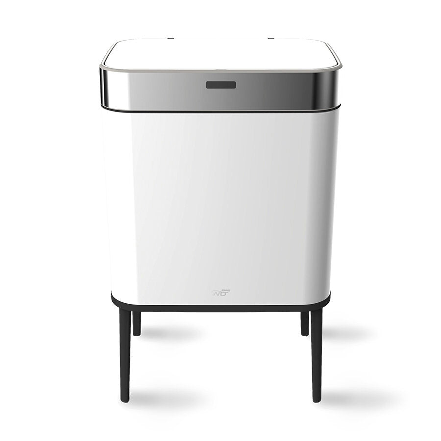 BIDONE SENSORE NO-TOUCH 60L CON PIEDINI BIANCO