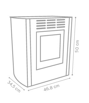 STUFA A BIOETANOLO MELODIA JUNIOR VENTILATA BORDEAUX