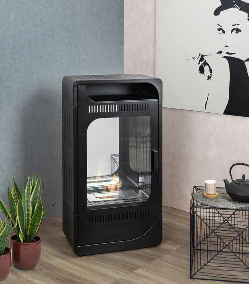 STUFA A BIOETANOLO FIAMMETTA STATICA TOTAL BLACK 2LT