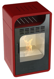 STUFA FIAMMETTA JUNIOR VENTILATA A BIOTENALO BORDEAUX 3 KW GMR