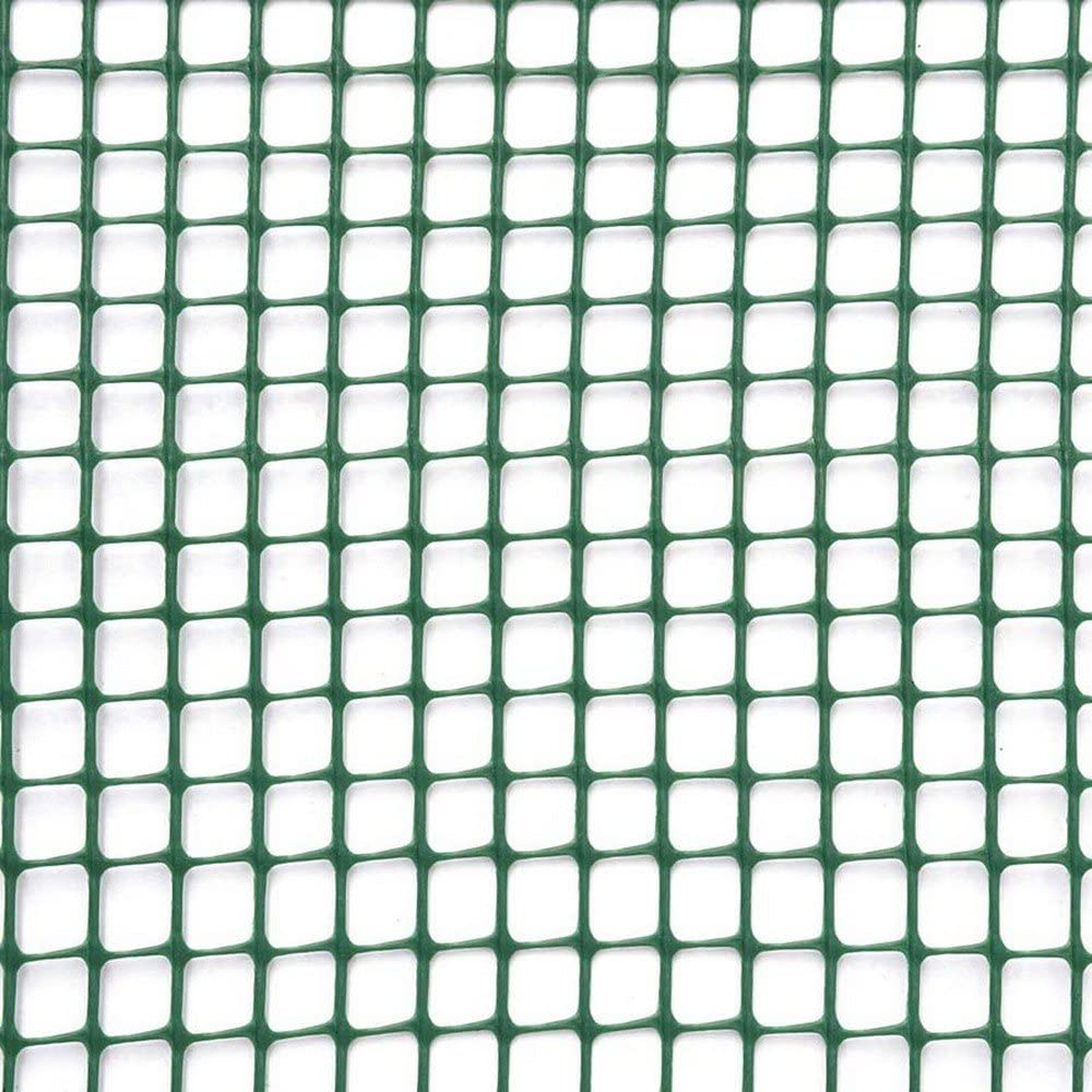 Rete Quadra Maglia Verde 10mm per Recinzioni 100x500cm