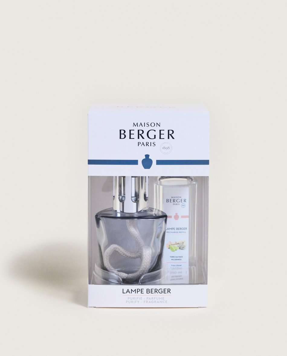 Maison Berger Cofanetto Lampada Catalitica Terra Noir con Ricarica Terre Sauvage 250 ml