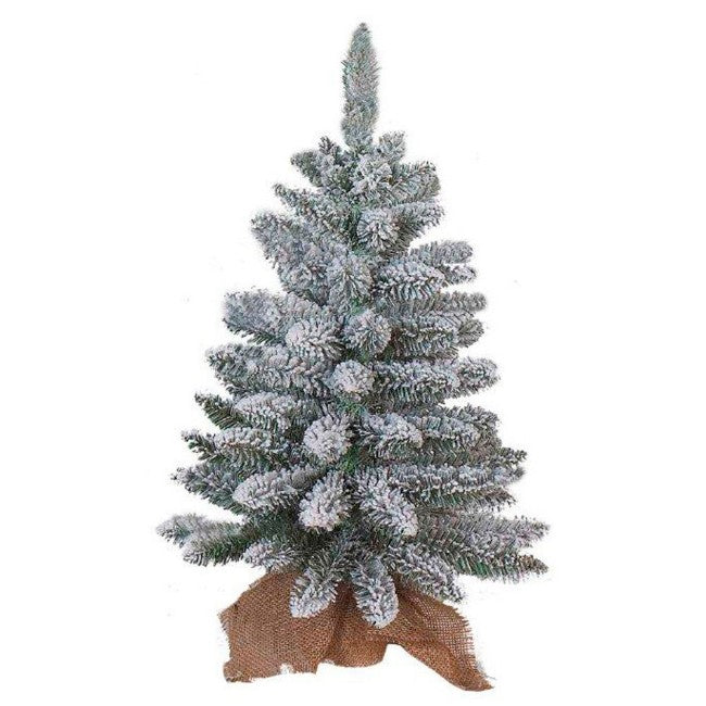 PINETTO INNEVATO 60CM CON BASE IN JUTA