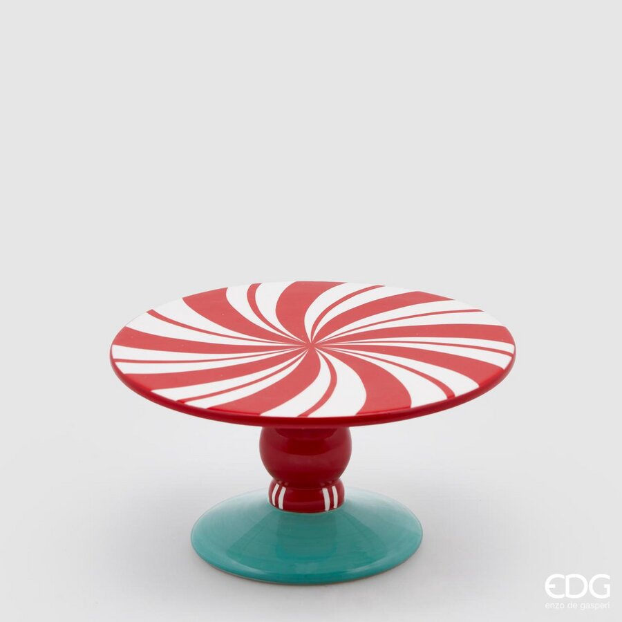 ALZATA CANDYCANE ROSSA E BIANCA 21XH11CM