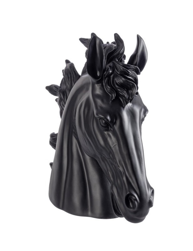 DECORAZIONE CAVALLO FRANKEL, NERO, H45.7