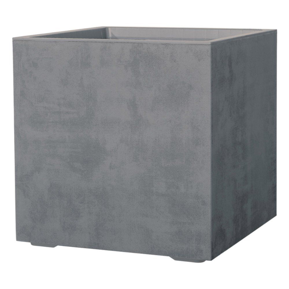FIORIERA CUBO MILLENIUM GRIGIO CHIARO 39CM