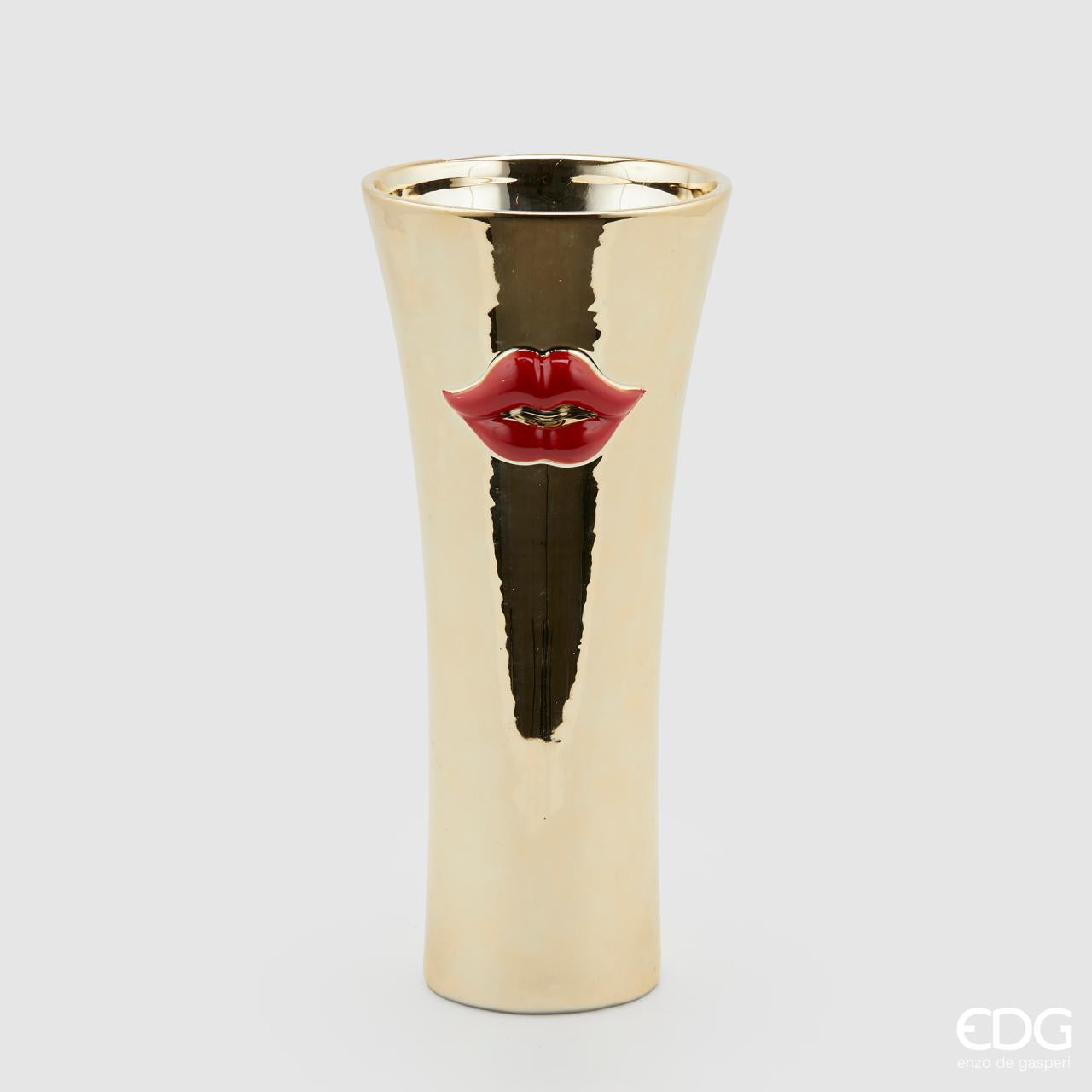VASO KISS CONCAVO ORO 13XH30CM