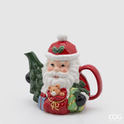 TEIERA BABBO NATALE CON ORSO H20X20X14CM