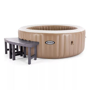 Intex Panchina per PureSpa Rotonda 4 posti 2 pezzi medi Marrone