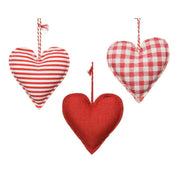 CUORE IN POLIESTERE APPENDIBILE 10CM ASSORTITO