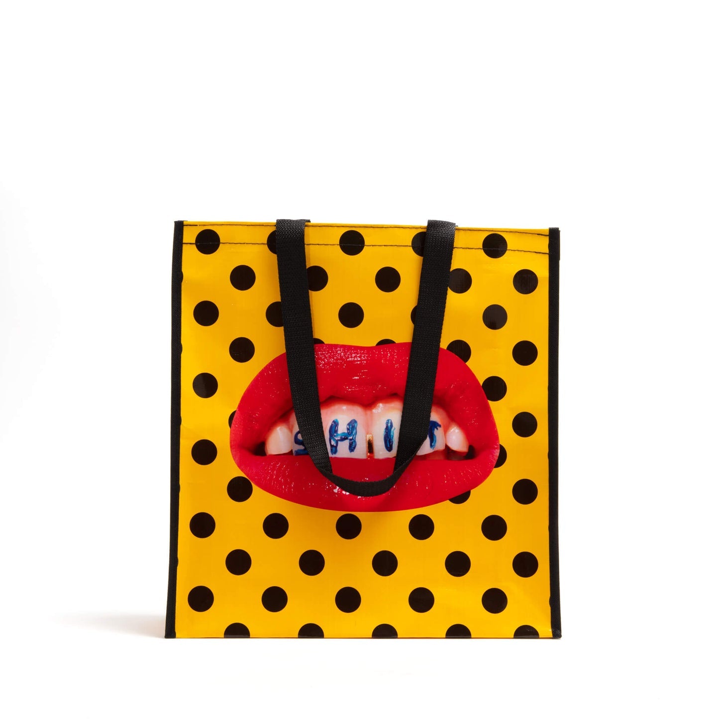 Shopper Bag Big Shit 40x42x13,5 cm Gialla SELETTI