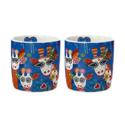 SET 2 TAZZINE CAFFE' ESPRESSINI 100ML LOVE HEARTS MR GEE FAMILY
