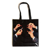 Shopper Bag Mini Lipstick 18x20x10 cm Nero SELETTI