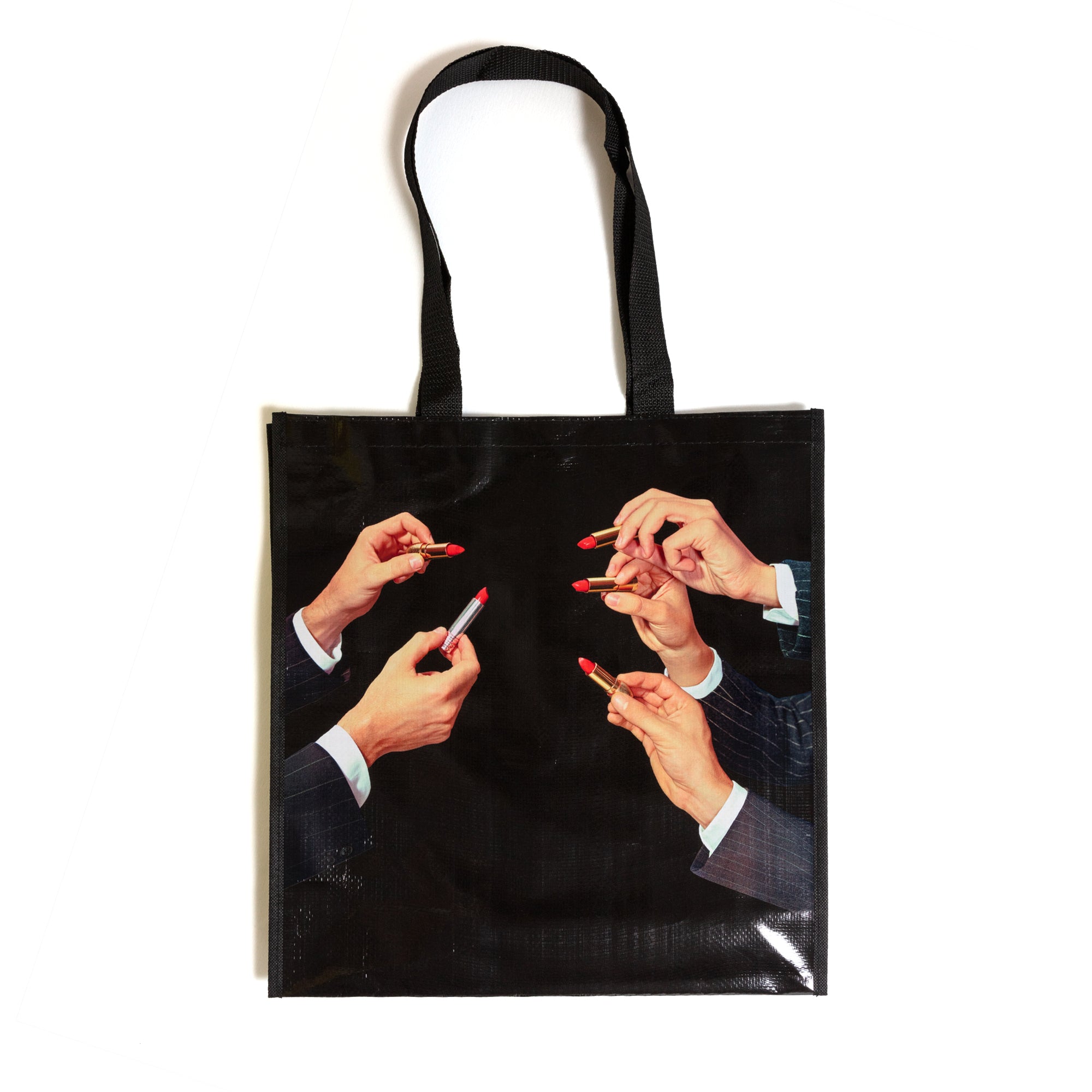 Shopper Bag Mini Lipstick 18x20x10 cm Nero SELETTI