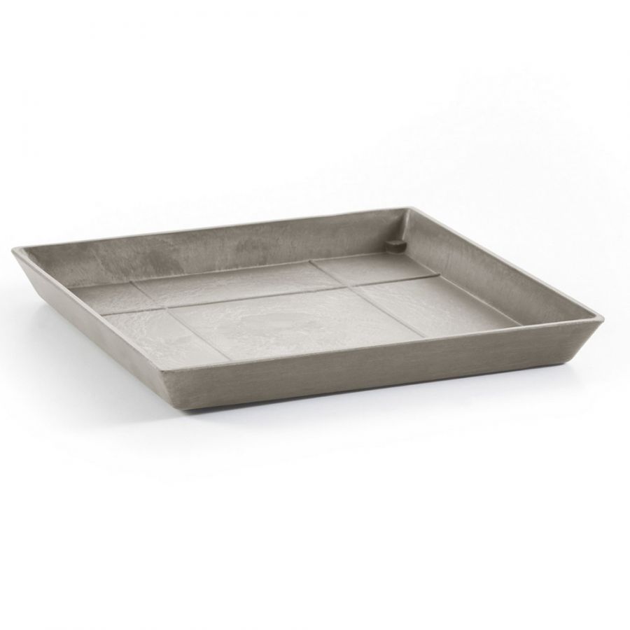 SOTTOVASO QUADRATO ROTTERDAM TAUPE 28CM