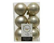12 PALLINE 6 CM PERLA OPACO / LUCIDO