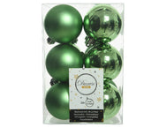 12 PALLINE D.6CM VERDE VISCHIO