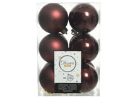 12 PALLINE D.6CM COLOR SEQUOIA