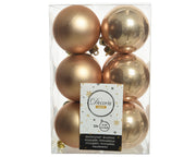 12 PALLINE D.6CM CARAMELLO