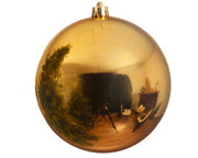 1 PALLINA DI NATALE 14 CM ORO CHIARO
