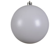 pallina di natale infrangibile opaca D 14 cm bianco invernale Peraga Christmas