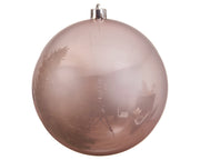 1 PALLINA DI NATALE 14 CM ROSA CIPRIA