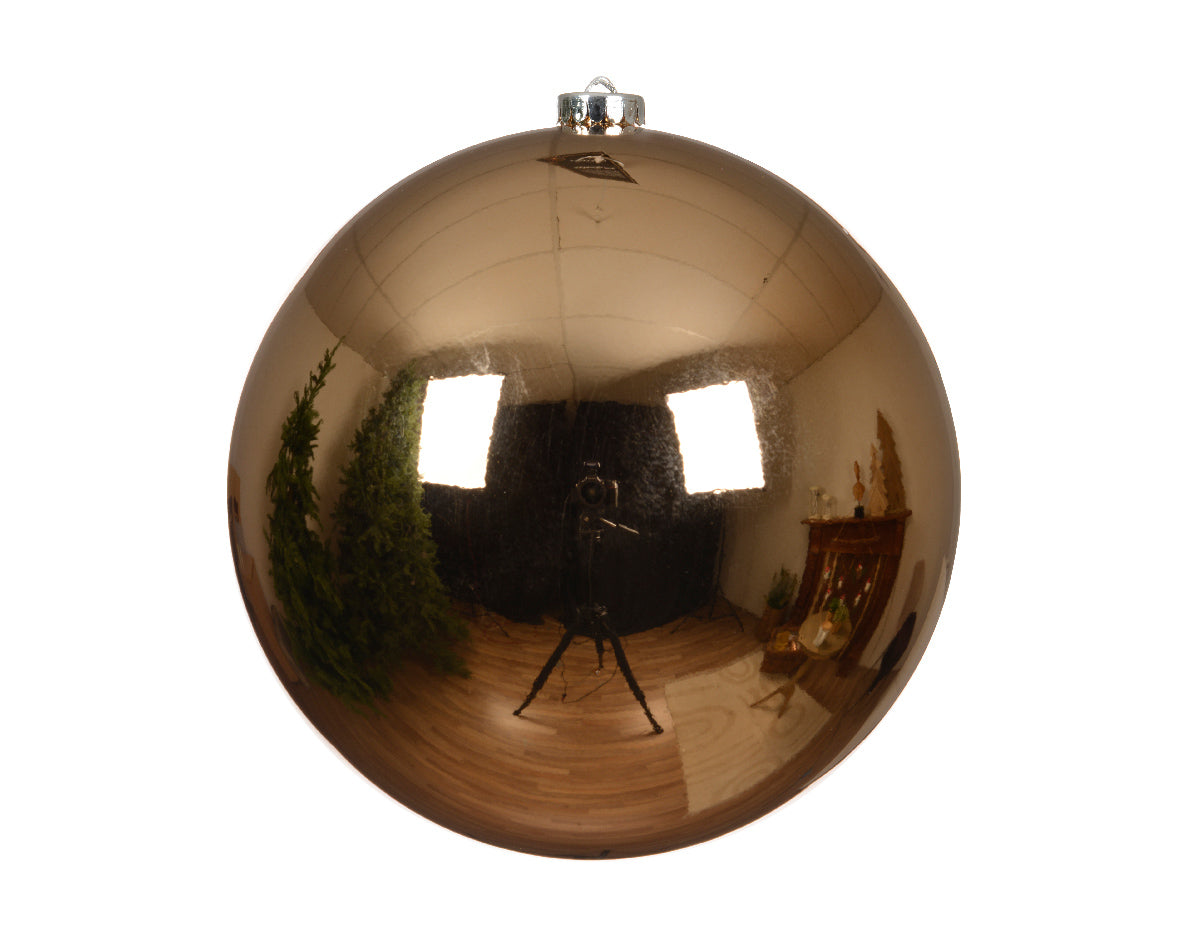 PALLINA DI NATALE, Ø20 Cm, COLORE MARRONE