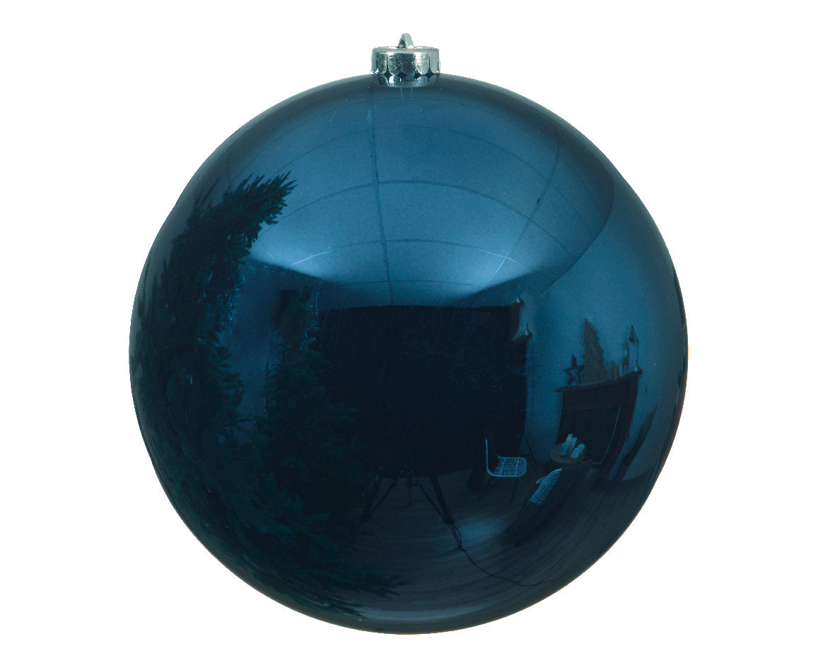 OFFERTA 3 PALLINE DI NATALE 14 CM BLU NOTTE