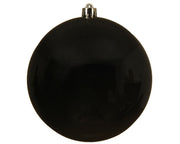 1 PALLINA DI NATALE 14 CM NERO LUCIDO