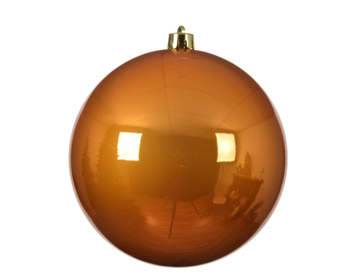 OFFERTA 3 PALLINE 14 CM AMBRA LUCIDO
