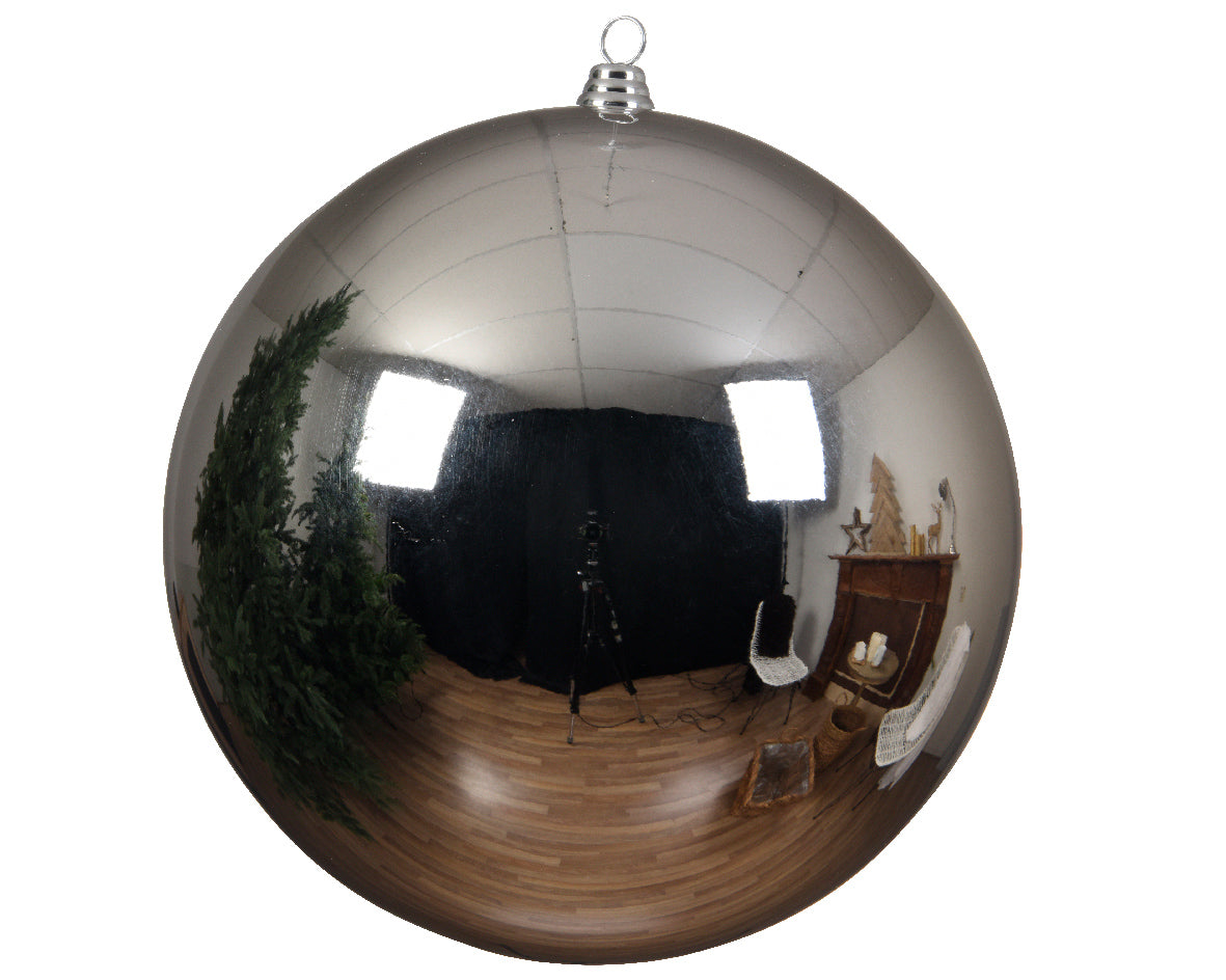 1 PALLINA 20CM ARGENTO LUCIDO