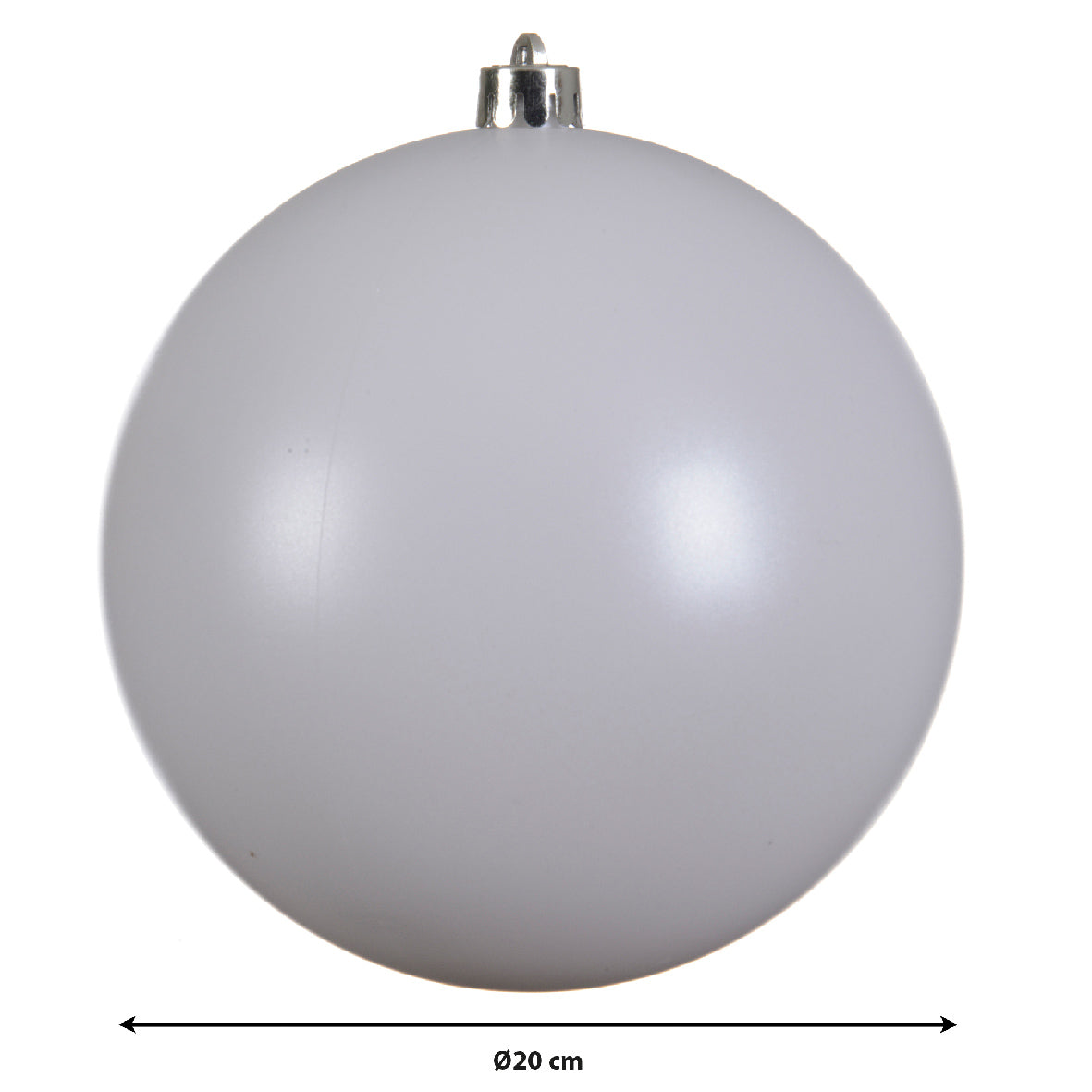1 PALLINA 20CM  BIANCO INVERNO OPACO