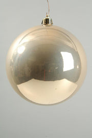 OFFERTA 2 PALLINE DI NATALE PERLA LUCIDO 14CM