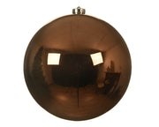 1 PALLINA DI NATALE D.14CM MARRONE