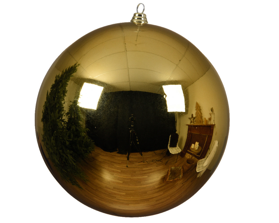 1 PALLINA 25CM ORO CHIARO LUCIDO