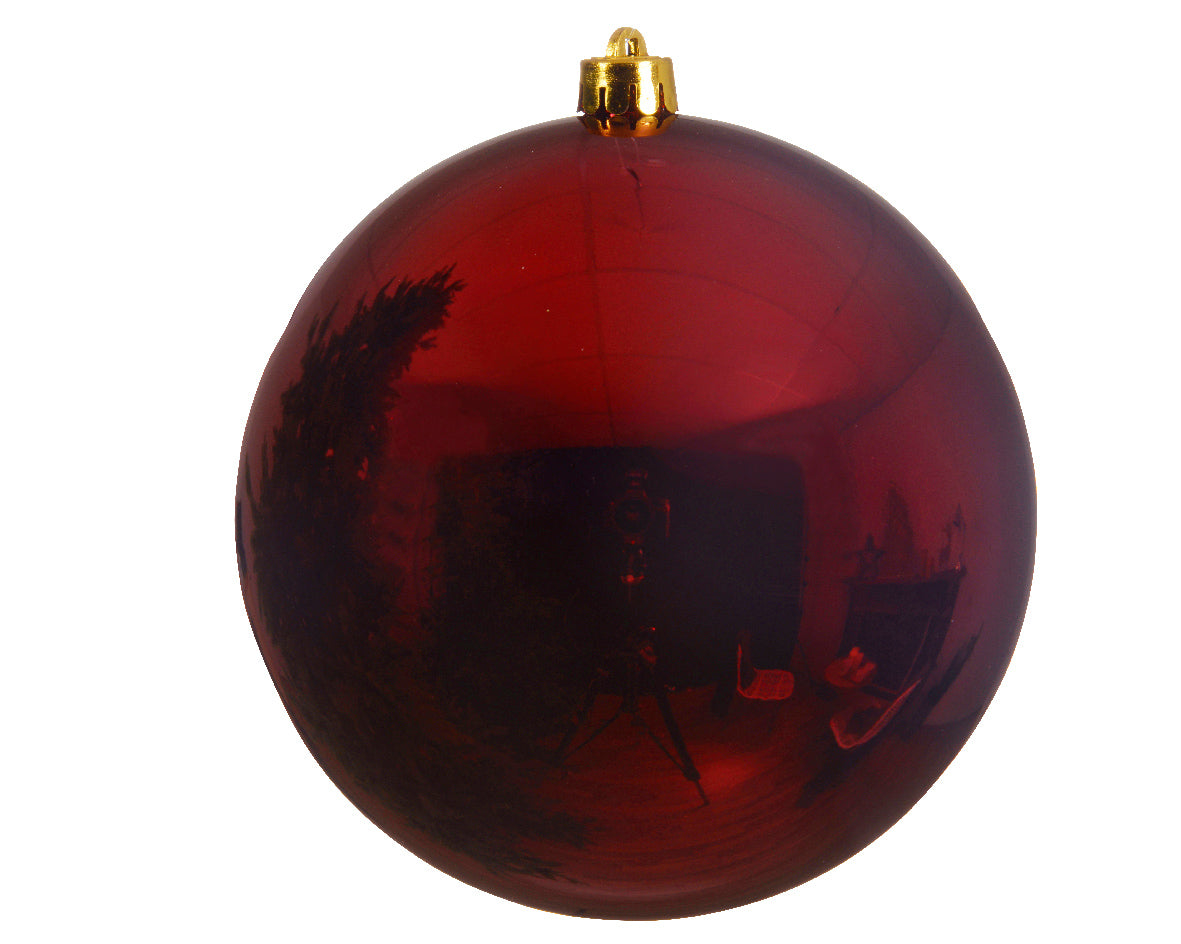 Pallina di natale Lucida Rosso Scuro 25cm
