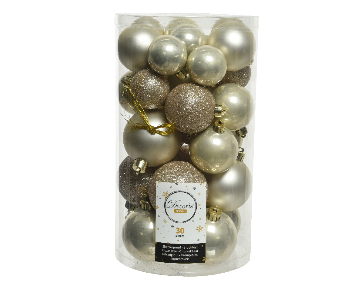 30 PALLINE PERLA OPACO/LUCIDO/GLITTERATO