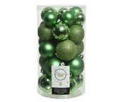 30 PALLINE VERDE VISCHIO OPACO/GLITTERATO