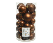 30 PALLINE DI NATALE CANNELLA ASSORTITE