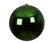 pallina di natale infrangibile lucida D 25 cm verde pino Peraga Christmas